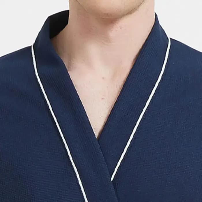 Hommes chemise de nuit peignoir printemps automne couleur unie