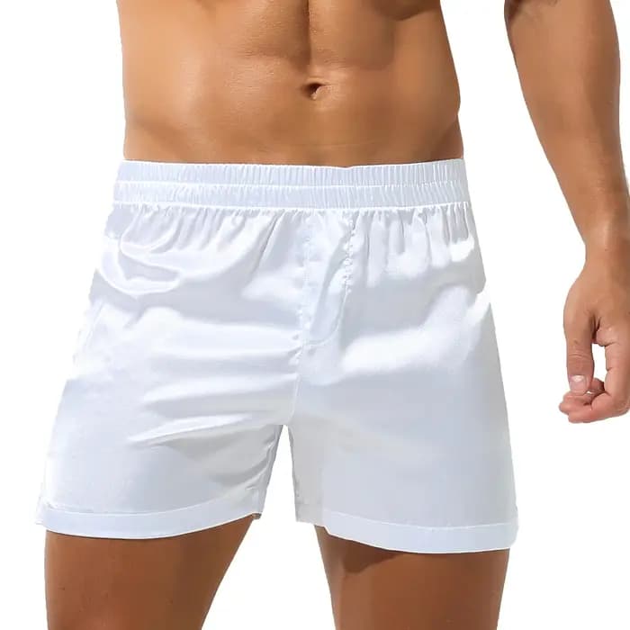 Peignoir Kimono à Capuche et Manches Courtes pour Homme, Vêtement de Nuit en Satin avec Ceinture