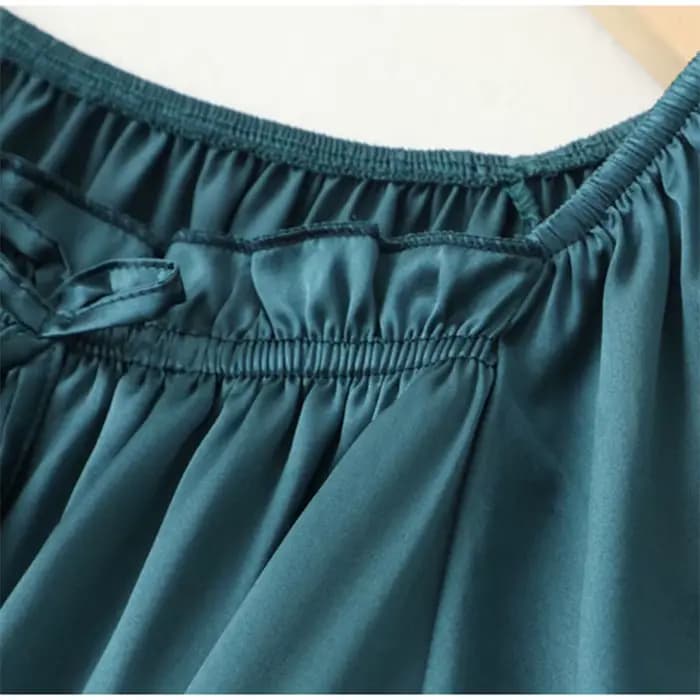 Robe de nuit Mulberry pour femmes, chemise de nuit, robes de maison, doux, monochromatique, plus de couleurs, vêtements de nuit, FF035, 100%
