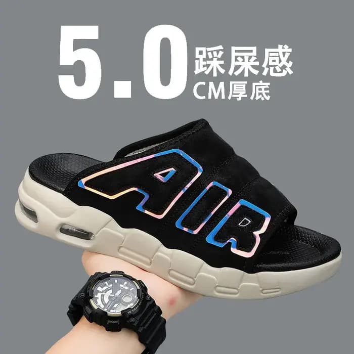 Chaussons pour hommes 2025 été nouvelles pantoufles décontractées mode coussin d'air