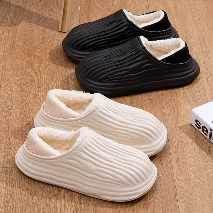 Pantoufles d'hiver en coton pour femmes et hommes