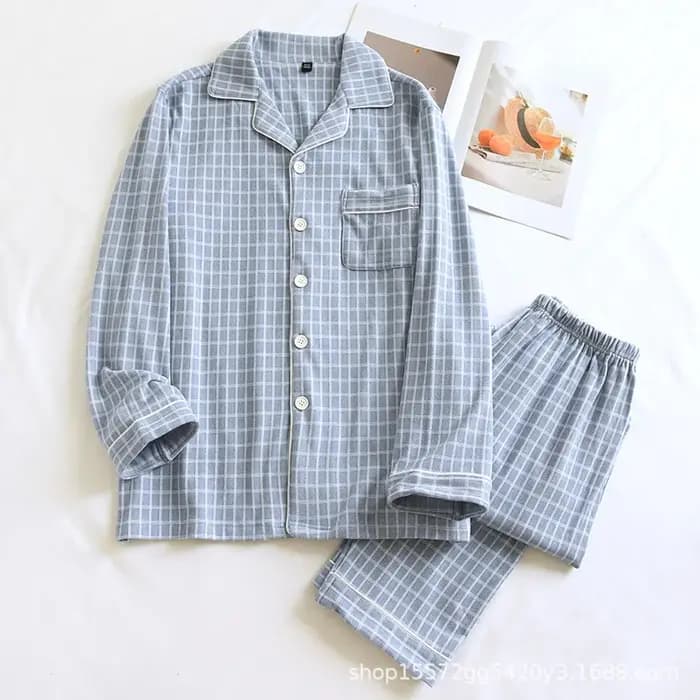 Nouveaux ensembles de pyjamas à carreaux pour couples 2026 – Chaleur automne-hiver – Hauts et pantalons à manches longues pour hommes et femmes – Vêtements d'intérieur deux pièces