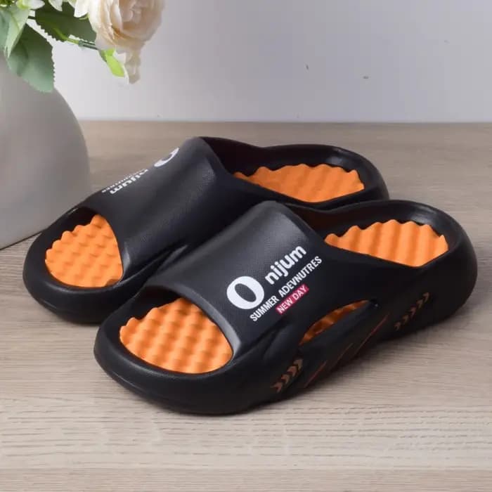 Onijum – pantoufles de Massage pour hommes, sandales d'intérieur et d'extérieur, chaussures de plage décontractées, semelle confortable, grande taille 3, nouvelle collection 2024