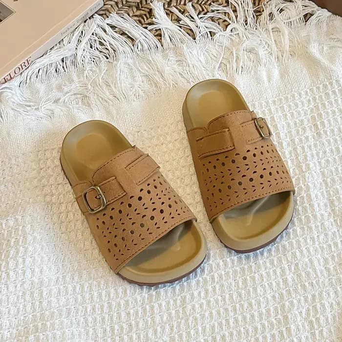 Chaussons polyvalents pour enfants, chaussures de plage souples pour enfants, style rétro, décontrac