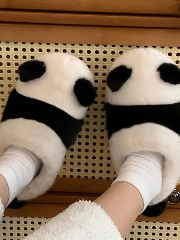 Pantoufles Panda Mignonnes et Tendance
