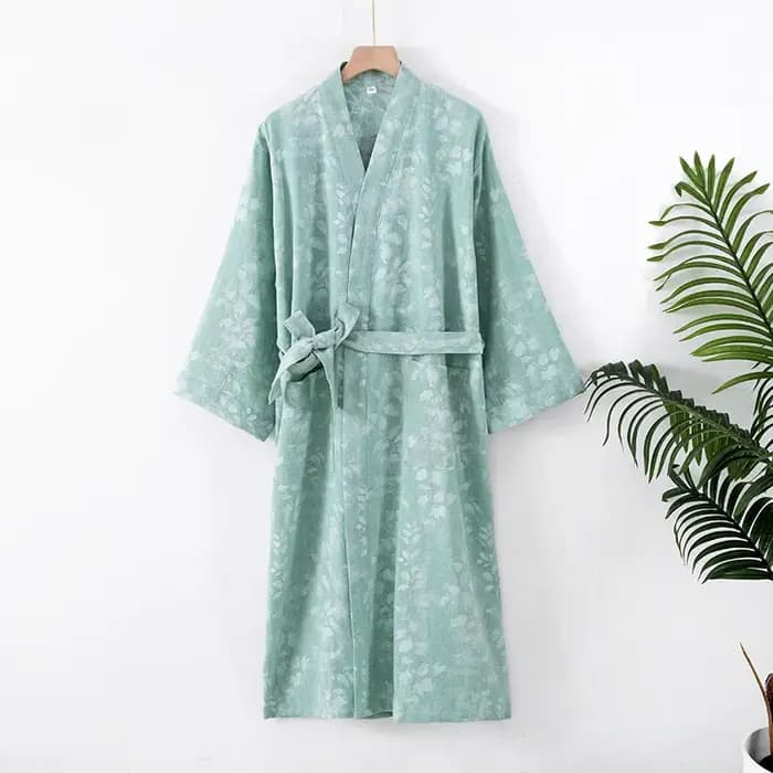 Chemise de nuit en coton et lin pour femmes