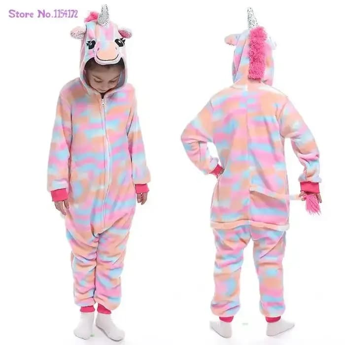 Licorne Kigurumi Onesies Pyjamas Animal Cosplay pour Enfants Chat