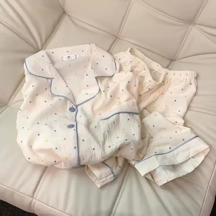 Pyjama imprimé à pois pour femmes