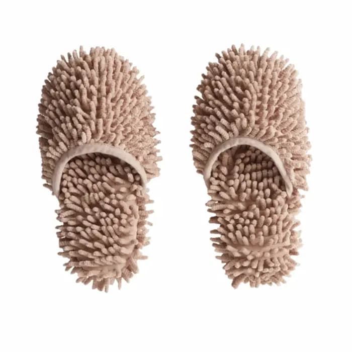 Pantoufles absorbantes en Chenille pour succion d'eau, lavables en microfibre, pour personnes paress
