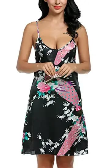 Robe de nuit en Satin pour femmes