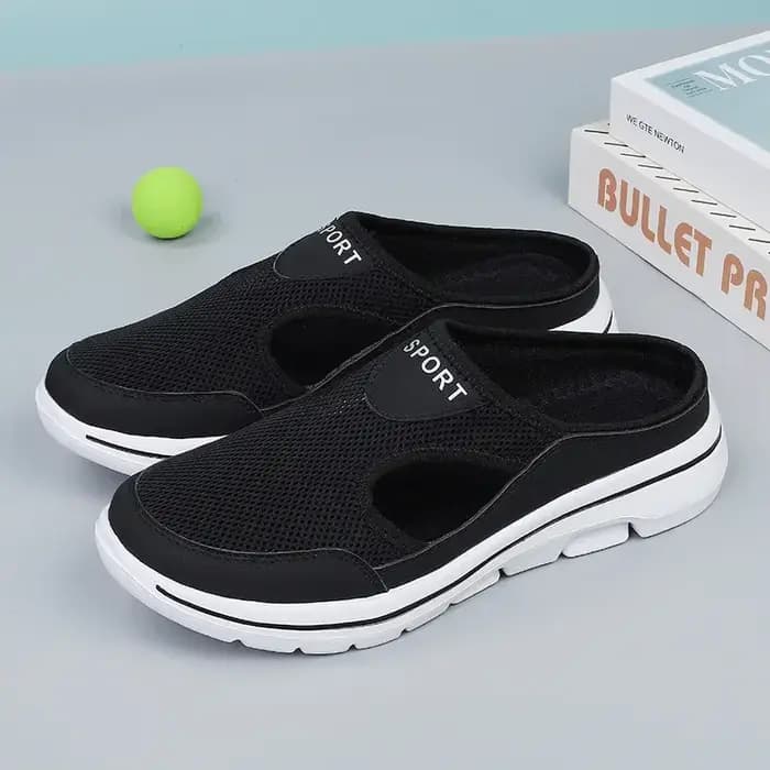 Pantoufles en Maille Respirante pour Femme, Chaussures Plates Décontractées, Légères, Solides, à Enf