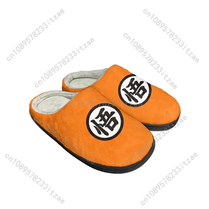 Pantoufles personnalisées en coton avec logo Dragon Master Goku pour hommes et femmes