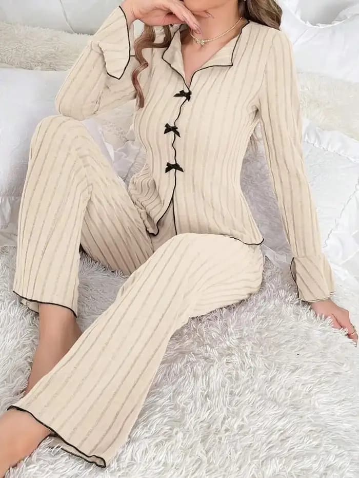 Vêtements de nuit femmes pyjama ensemble femme