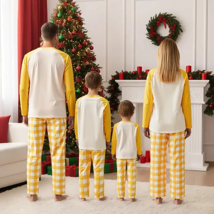Ensembles de pyjamas de famille de Noël