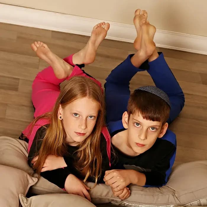 Ensemble pyjama en velours pour garçon et fille
