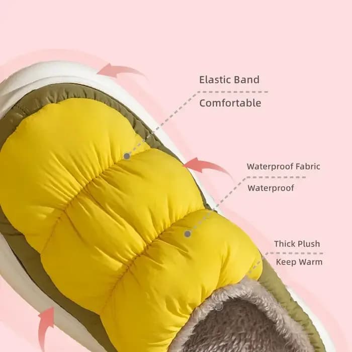Chaussons chauds imperméables pour hommes et femmes