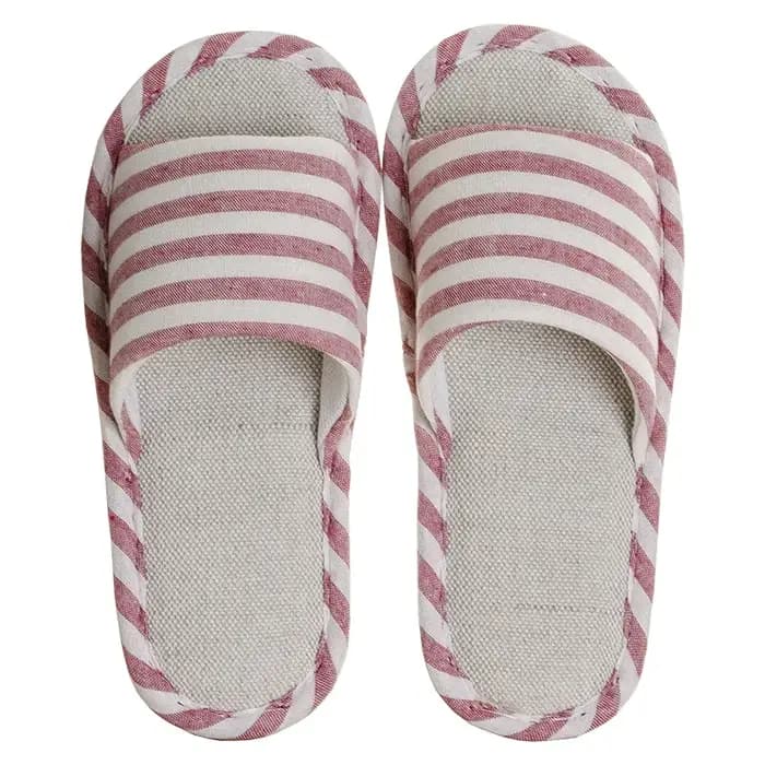 GUQIWT Pantoufles de printemps en lin pour couples