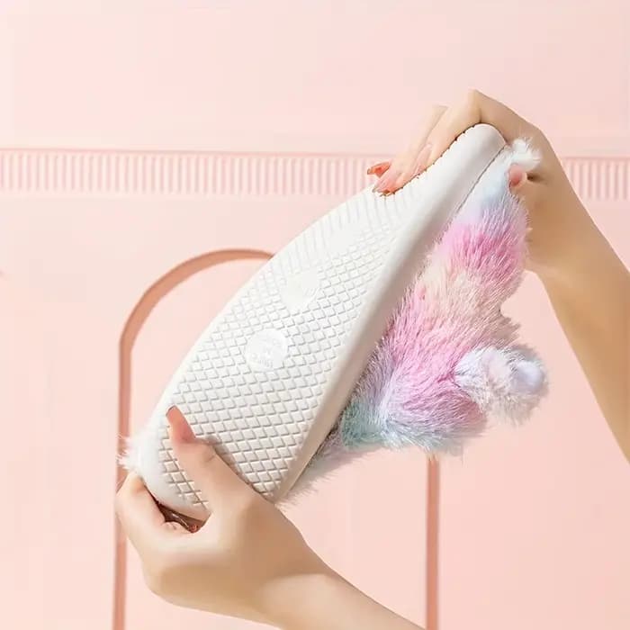 Pantoufles chaudes en forme de nuage pour femmes