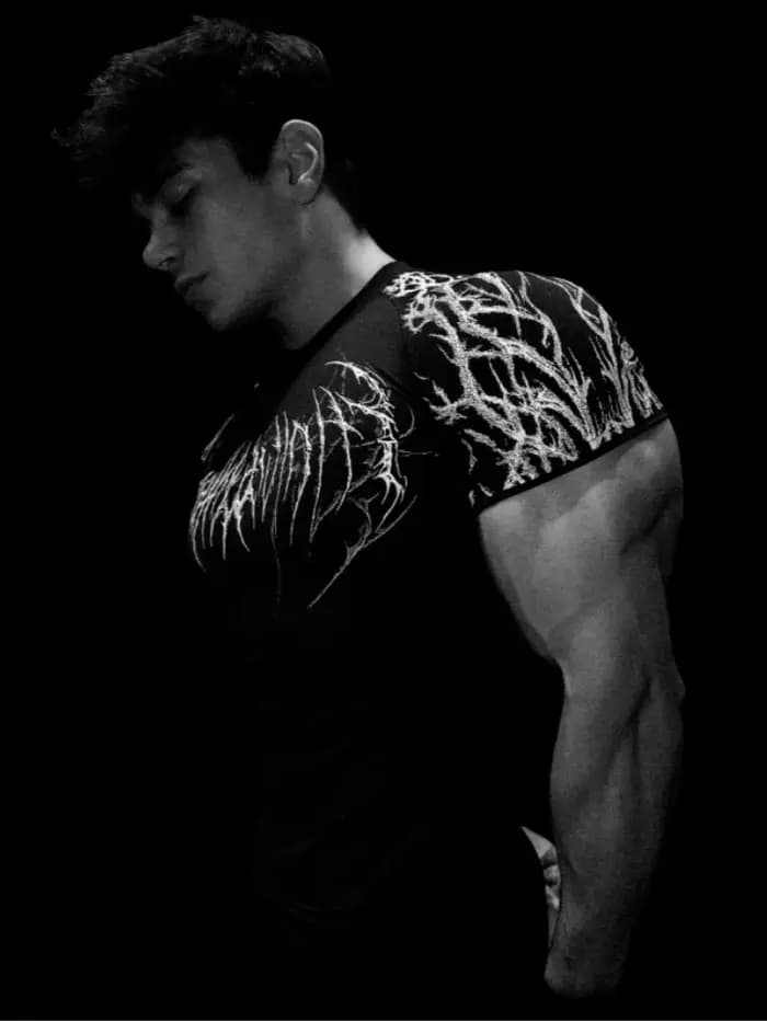 Breathedivinity Vêtements ajustés à haute élasticité - T-shirt de course et d'entraînement pour hommes