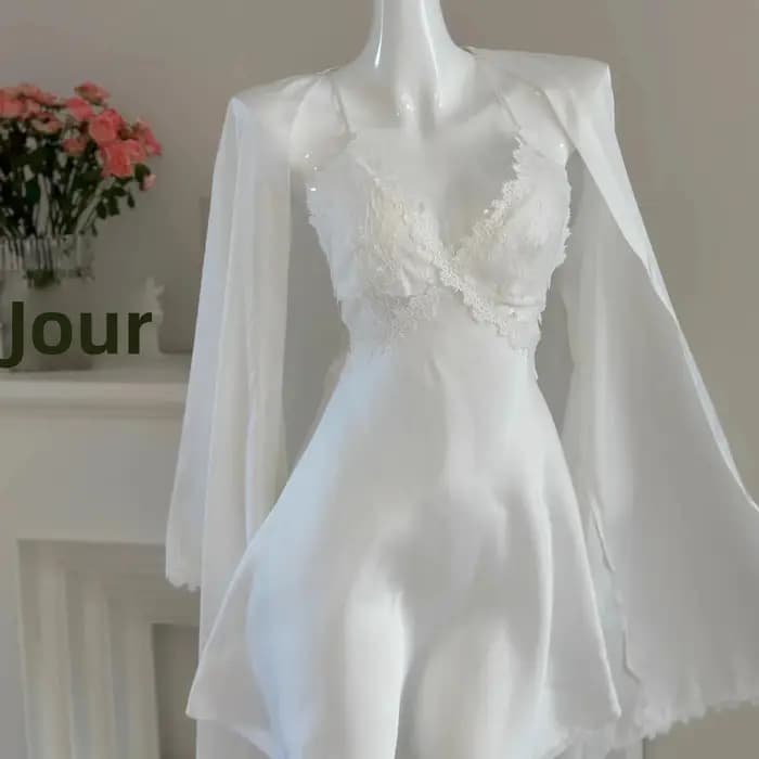 Robe de nuit à bretelles Sexy pour femmes