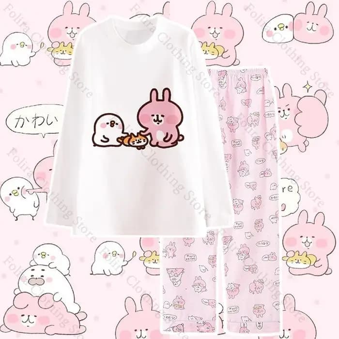 Kawaii Kanahei imprimé coton femmes pyjamas vêtements de nuit été pyjama ensembles