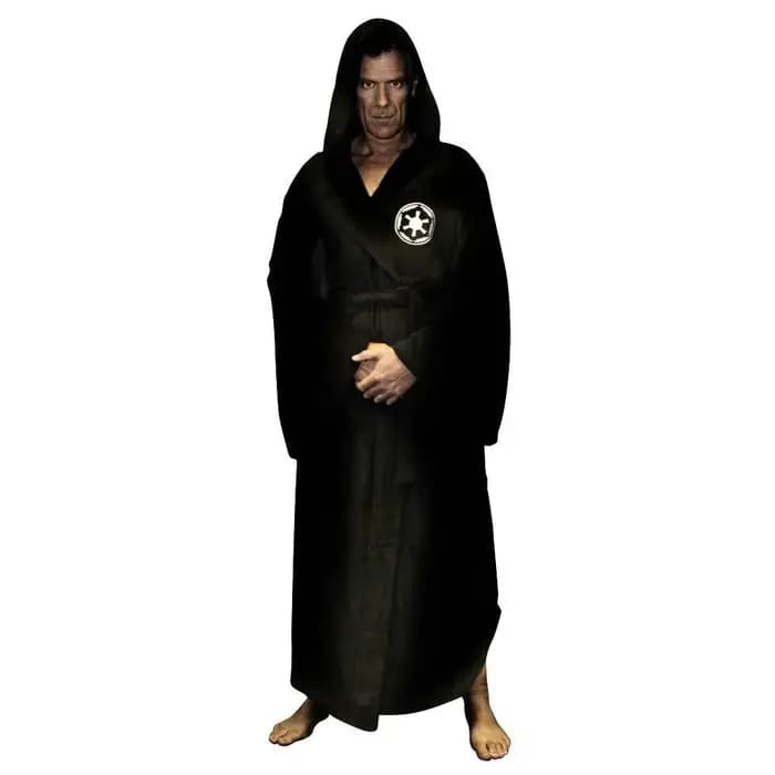 Homme flanelle Robe mâle avec capuche épaisse étoile Robe de chambre Jedi Empire hommes peignoir hiv