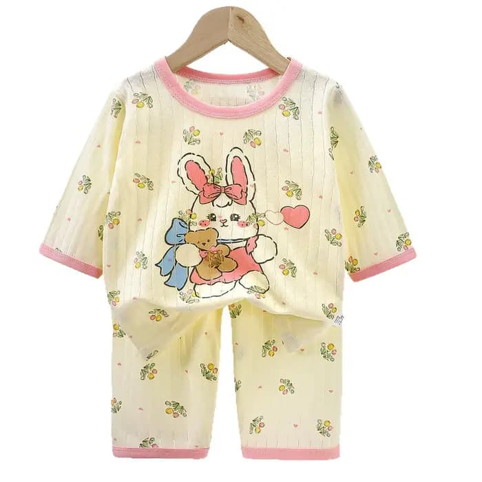 Ensemble de pyjamas en coton pour bébé garçon et fille, 2 pièces, pour l'été, pyjamas pour enfants