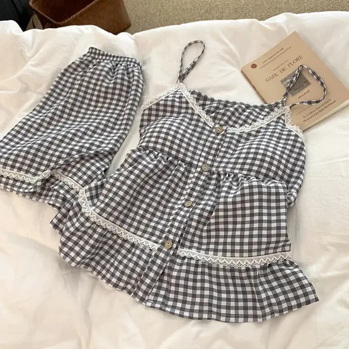 Pyjama à bretelles pour femme