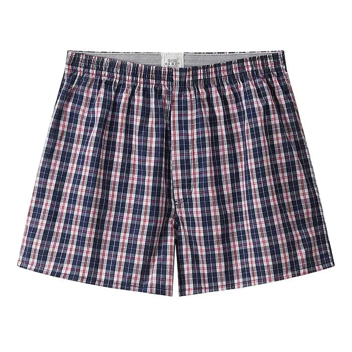Mode Plaid Pyjamas Pantalon pour hommes pur coton vêtements de nuit Shorts homme