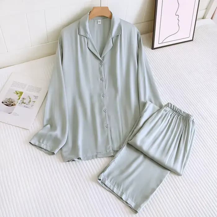 Ensembles de pyjamas amples et doux 2026 pour couples, hommes et femmes, en coton, soie et satin fin