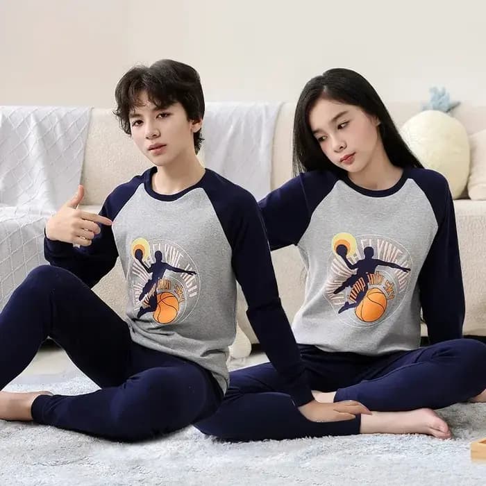 Pyjamas pour adolescents à manches longues 100% coton