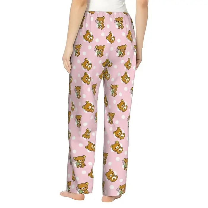 Pantalon de pyjama rose Rilakkumas pour femmes