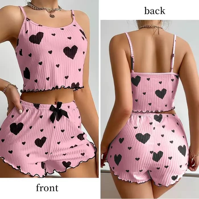 Ensemble de pyjamas College d'amour pour femmes