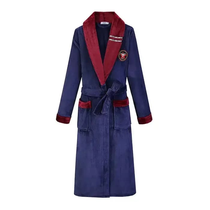 Peignoir en flanelle Extra Long et chaud pour hommes et femmes