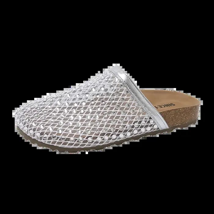 Femmes pantoufles été 2025 nouvelle marque de luxe pantoufles léger tête ronde chaussures eau diaman