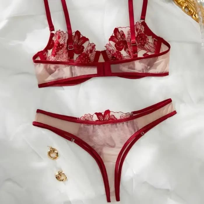 Élégant noir Sexy nuisette à armatures soutien-gorge ensemble de sous-vêtements fête Club nuit femmes Chef ultra-mince