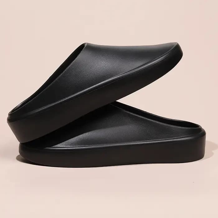 Pantoufles d'été légères en caoutchouc pour hommes et femmes, demi-chaussures à bout fermé, pour la