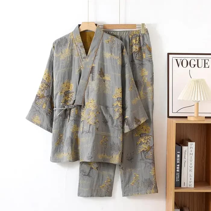 Peignoir Kimono en Coton pour Homme
