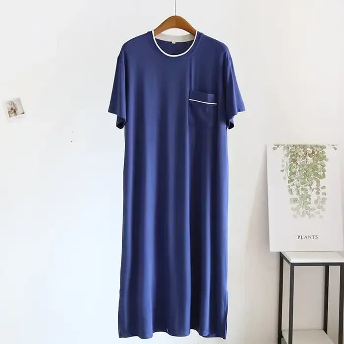 Chemise de nuit en modal avec poche pour homme