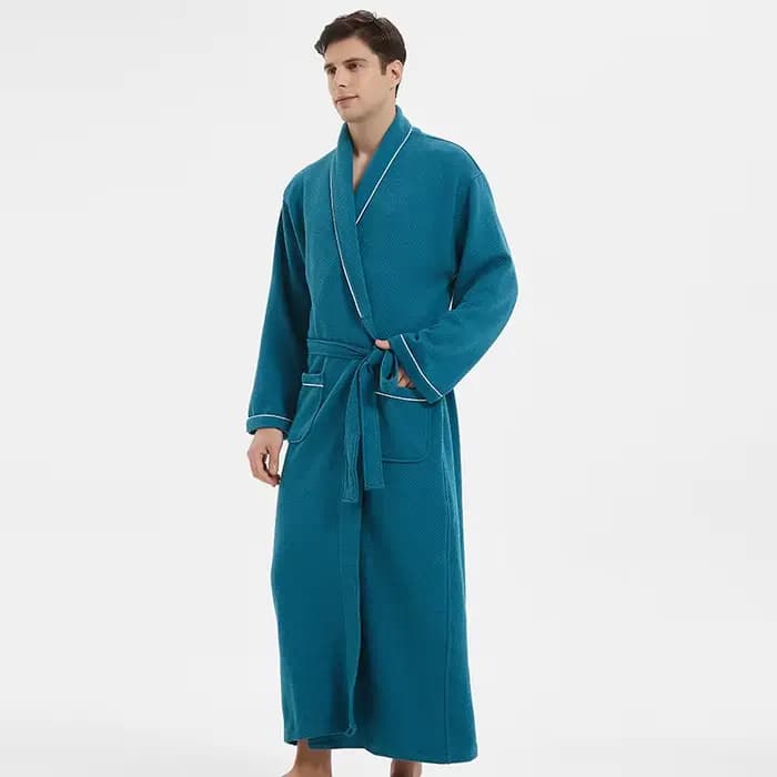 Femmes peignoir coton épais vêtements de nuit hiver Robe chaude Robe de chambre décontracté à manches longues peignoirs vêtements de maison Robe Kimono