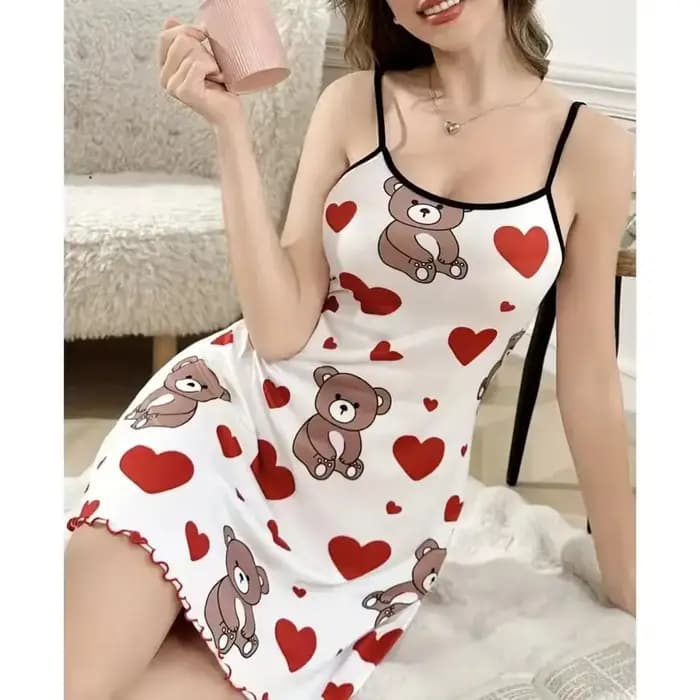Robe de nuit d'été mignonne pour femme