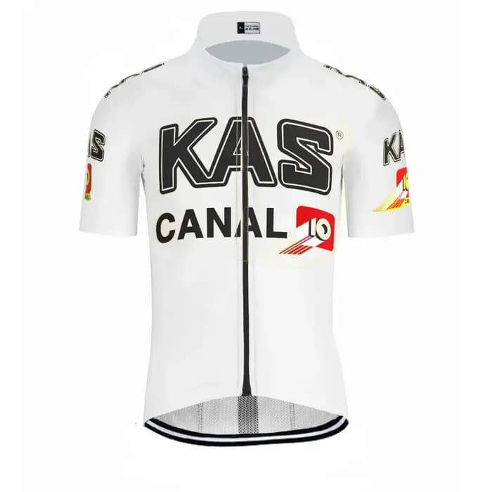 Maillot de cyclisme de l'équipe rétro KAS 2025