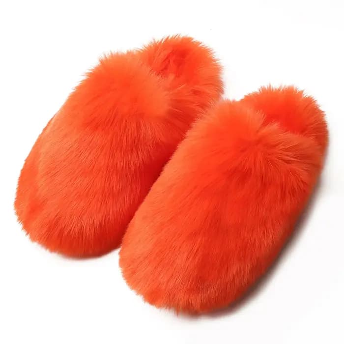 2025 nouveau Style pantoufles en fausse fourrure pour femmes automne/hiver maison