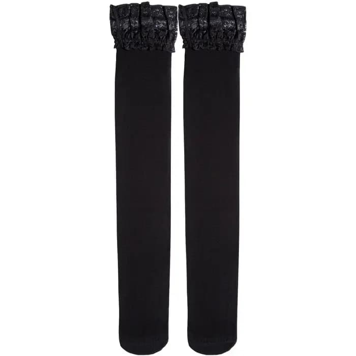Bas en velours noir 80D