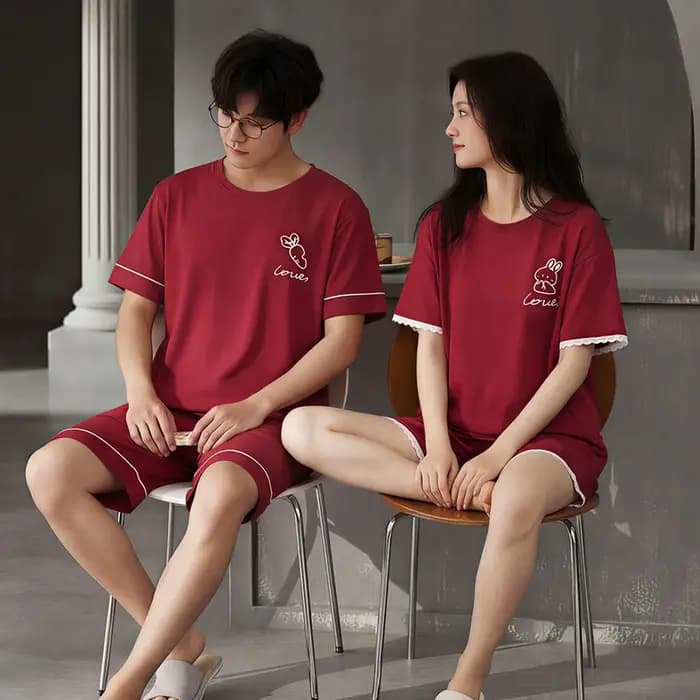 Ensembles de pyjama d'été 2026 pour couple, manches longues, 100 % coton, pour homme, style coréen, ample, vêtements de nuit, pyjama femme, vêtements d'intérieur, pijama mujer