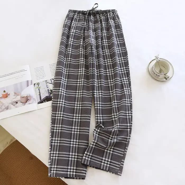 Pantalon de pyjama en coton à carreaux pour hommes, long surintendant ser pour le printemps et l'été, style fin, grande taille, pantalon ajusté