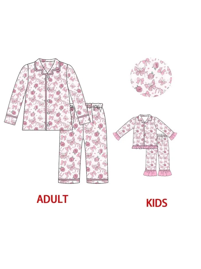 Pyjama pour enfants, imprimé roses roses
