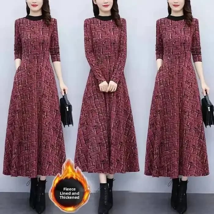 Robe longue en polaire épaisse