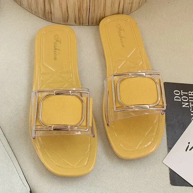 Pantoufle femme mignon été nouveau 2025 pantoufles bas plat confortable paillettes plage