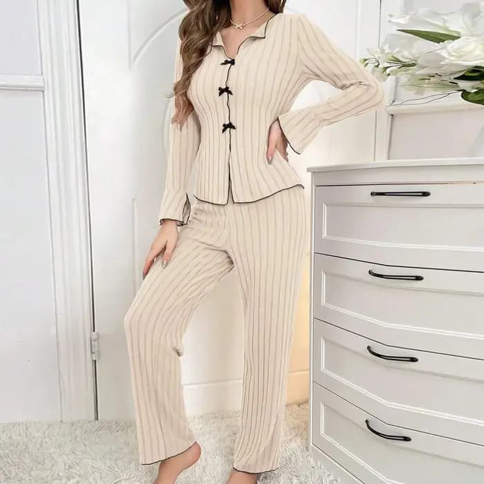 Vêtements de nuit femmes pyjama ensemble femme
